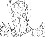 Coloriage Sauron du Seigneur des anneaux