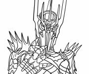 Coloriage Seigneur des T&eacute;n&egrave;bres Sauron