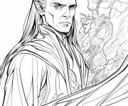 Coloriage Seigneur Elrond
