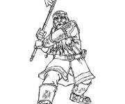 Coloriage et dessins gratuit Seigneurs des anneaux Gimli à imprimer