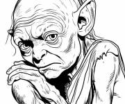 Coloriage Sm&eacute;agol le Gollum