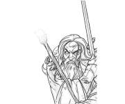 Coloriage et dessins gratuit Sorcier rus&eacute; du Seigneur des anneaux à imprimer