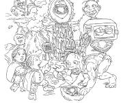 Coloriage Tous les monstres du Seigneur des anneaux