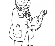 Coloriage Métier Docteur