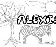 Coloriage Les Prénoms Alexis