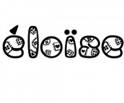 Coloriage et dessins gratuit Les Prénoms Eloise à imprimer