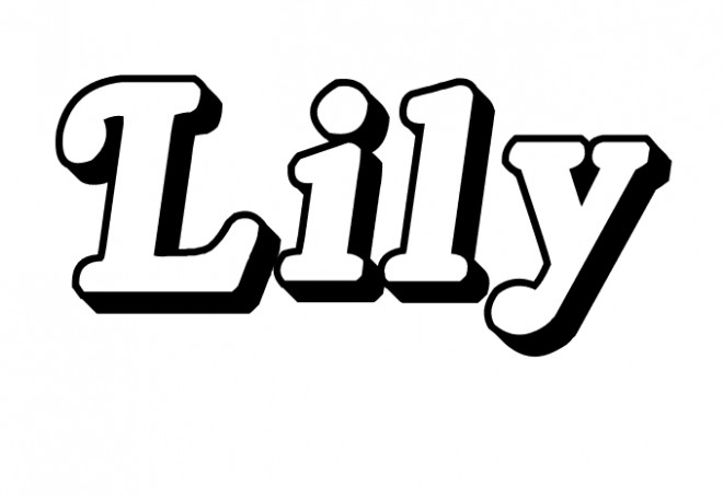 Coloriage et dessins gratuits prénom féminin Lily à imprimer