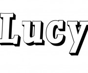 Coloriage Prénom Lucy