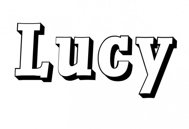 Coloriage et dessins gratuits Prénom Lucy à imprimer