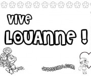 Coloriage Vive Louanne