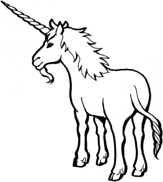 Coloriage Licorne En Vecteur à Colorier Dessin Gratuit à