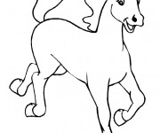 Coloriage Licorne heureuse