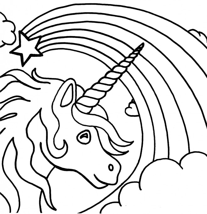 Coloriage Licorne Magnifique Dessin Gratuit à Imprimer