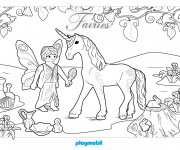Coloriage Licorne mythique