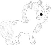 Coloriage Licorne pour enfants