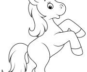 Coloriage Licorne pour les enfants de 4 &agrave; 5 ans