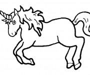 Coloriage Licorne pour Les Petits