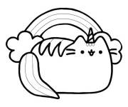 Coloriage Licorne Pusheen