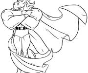 Coloriage Licorne super-h&eacute;ros