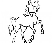 Coloriage Licorne sympathique
