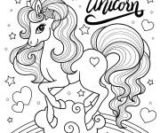 Coloriage Licorne Uicorn magique