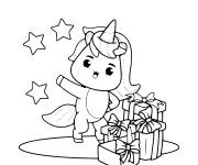 Coloriage Petit Licorne mignon
