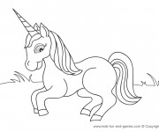 Coloriage Petite Licorne