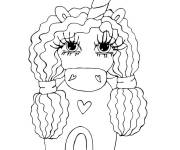 Coloriage Princesse licorne pour filles