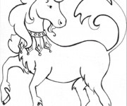 Coloriage Une Licorne pour enfant