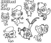Coloriage et dessins gratuit Animaux de LPS &agrave; colorier à imprimer