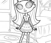 Coloriage Blythe Baxter kawaii de LPS