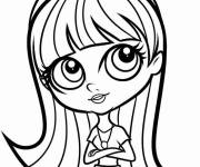 Coloriage Blythe personnage principal de Littlest Petshop