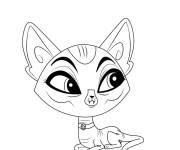 Coloriage Chat Cairo de Littlest Petshop