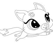 Coloriage Chaton de Littlest Pet Shop en courant