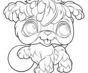 Coloriage et dessins gratuit Chien adorable de Littlest Petshop à imprimer