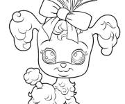 Coloriage et dessins gratuit Chien belle pour les petits Petshop à imprimer