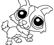 Coloriage Chien curieux de Pet shop