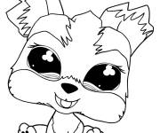 Coloriage Chiot rigolo de Pet shop