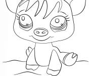 Coloriage Cochon mignon de Pet Shop