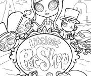 Coloriage Dessin animé Littlest Pet Shop en France