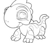 Coloriage Dinosaure de Littlest Petshop