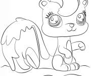 Coloriage &Eacute;cureuil kawaii de Littlest Pet Shop