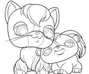 Coloriage L'amiti&eacute; de Littlest Petshop