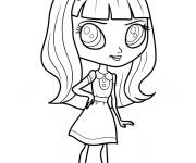 Coloriage La belle Blythe Baxter de LPS pour filles