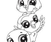 Coloriage Les amis animaux de Petshop