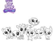 Coloriage Les animaux de Petshop