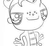 Coloriage L&eacute;zard de Pet Shop