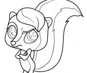 Coloriage Littlest Pet Shop Pepper nerveuse