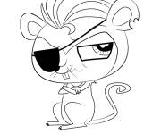 Coloriage Petit animal pirate de Littlest Petshop
