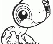Coloriage Petit margouillat de Petshop